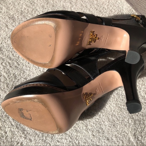 Prada Calzature Donna High Heel Sandals 36.5 - Picture 6 of 8